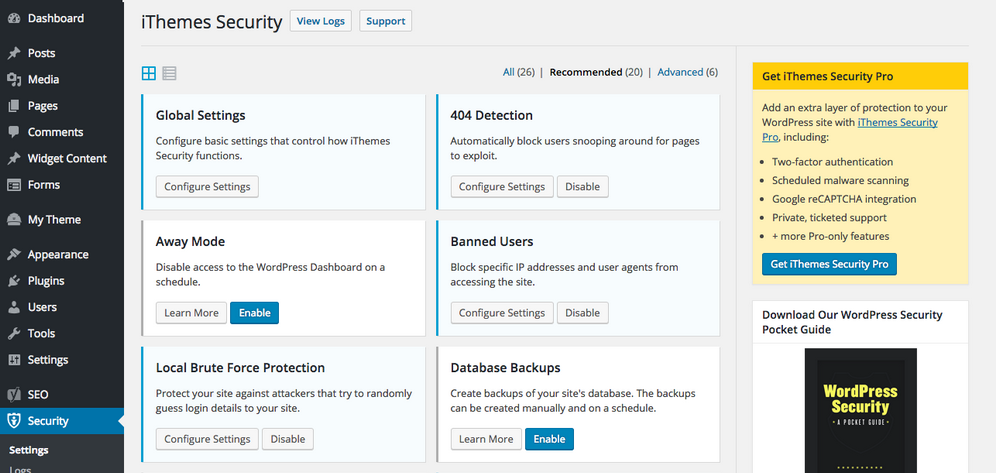 ithemes security