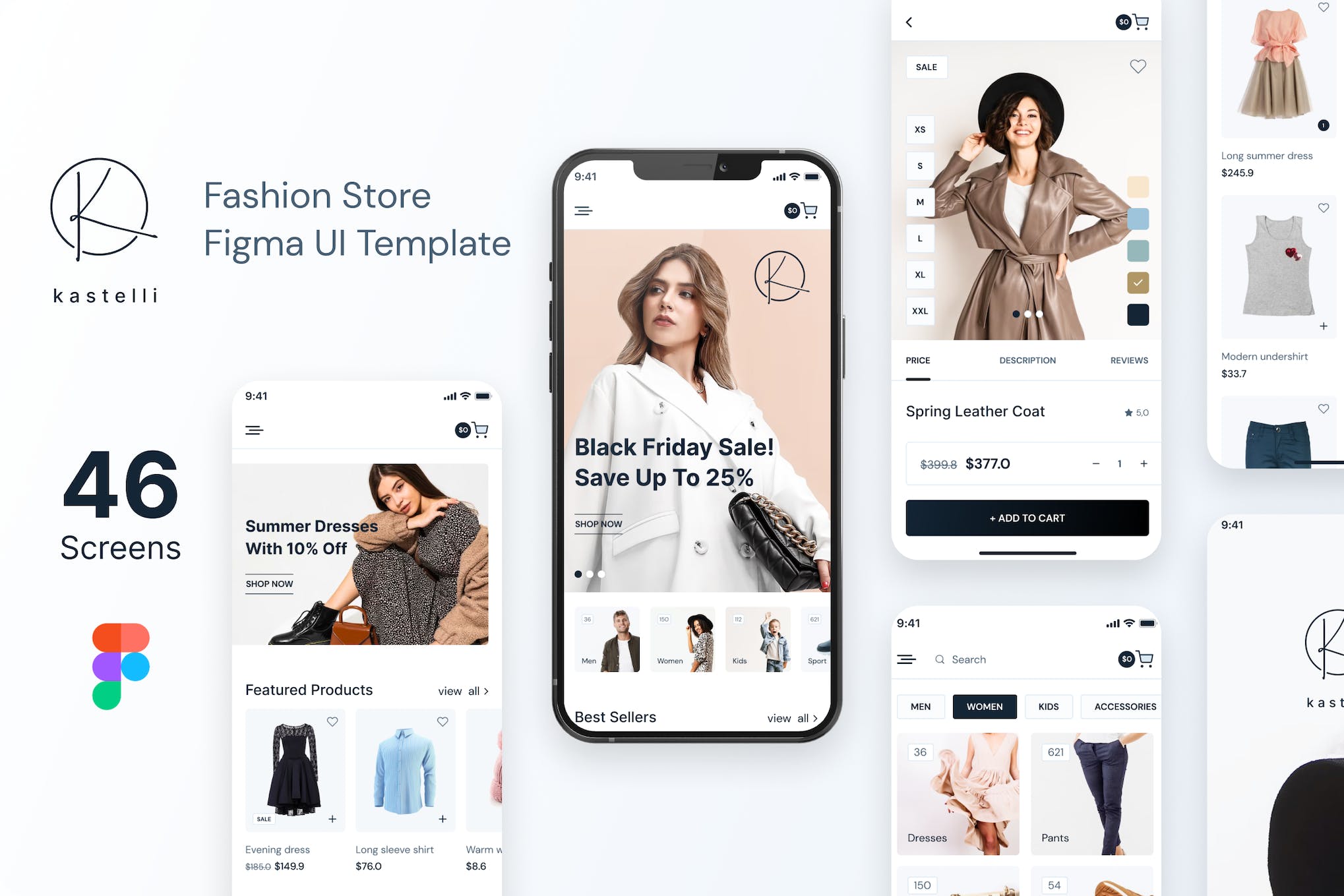 Kastelli - Fashion Store Figma UI Template