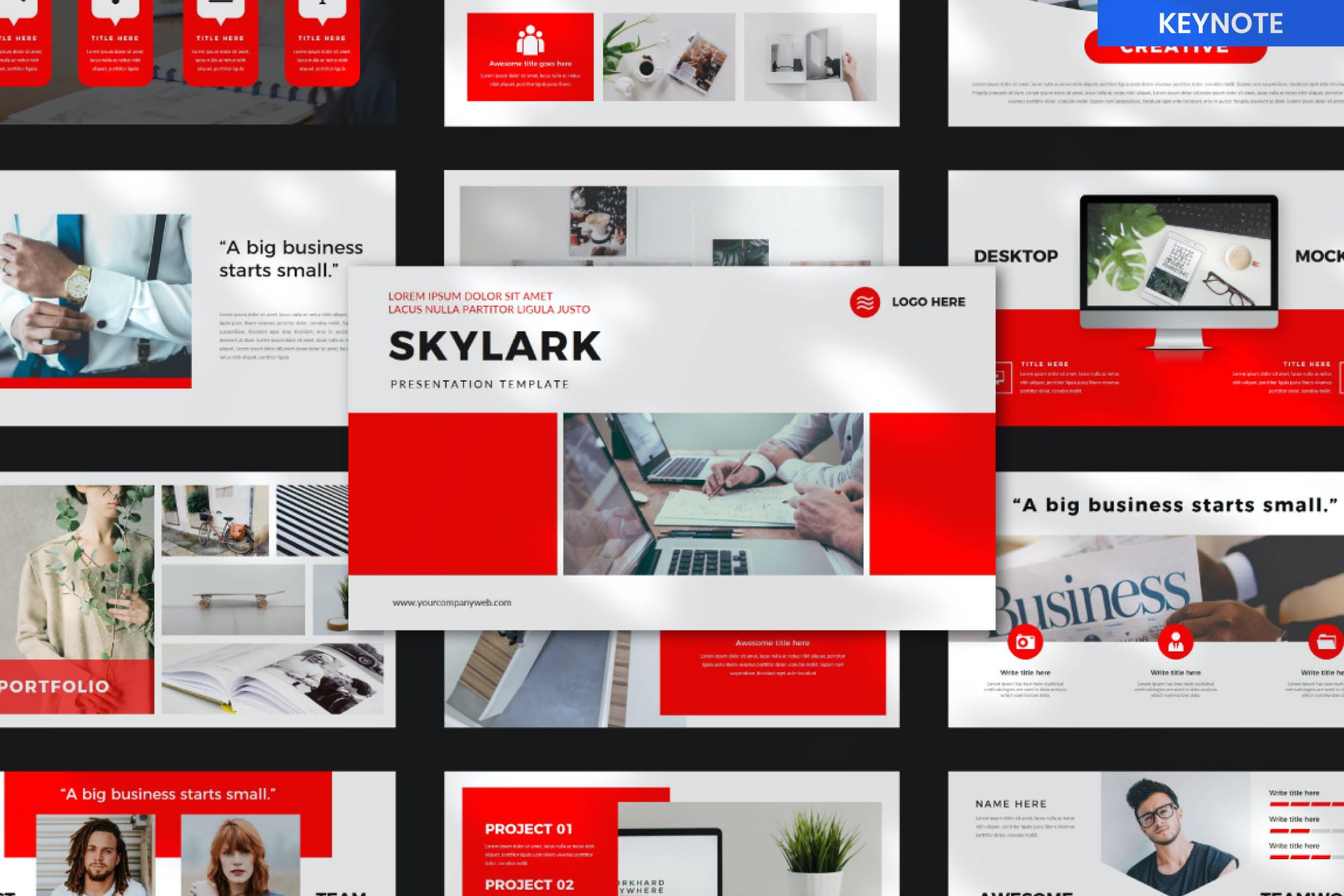 corporate presentation keynote template