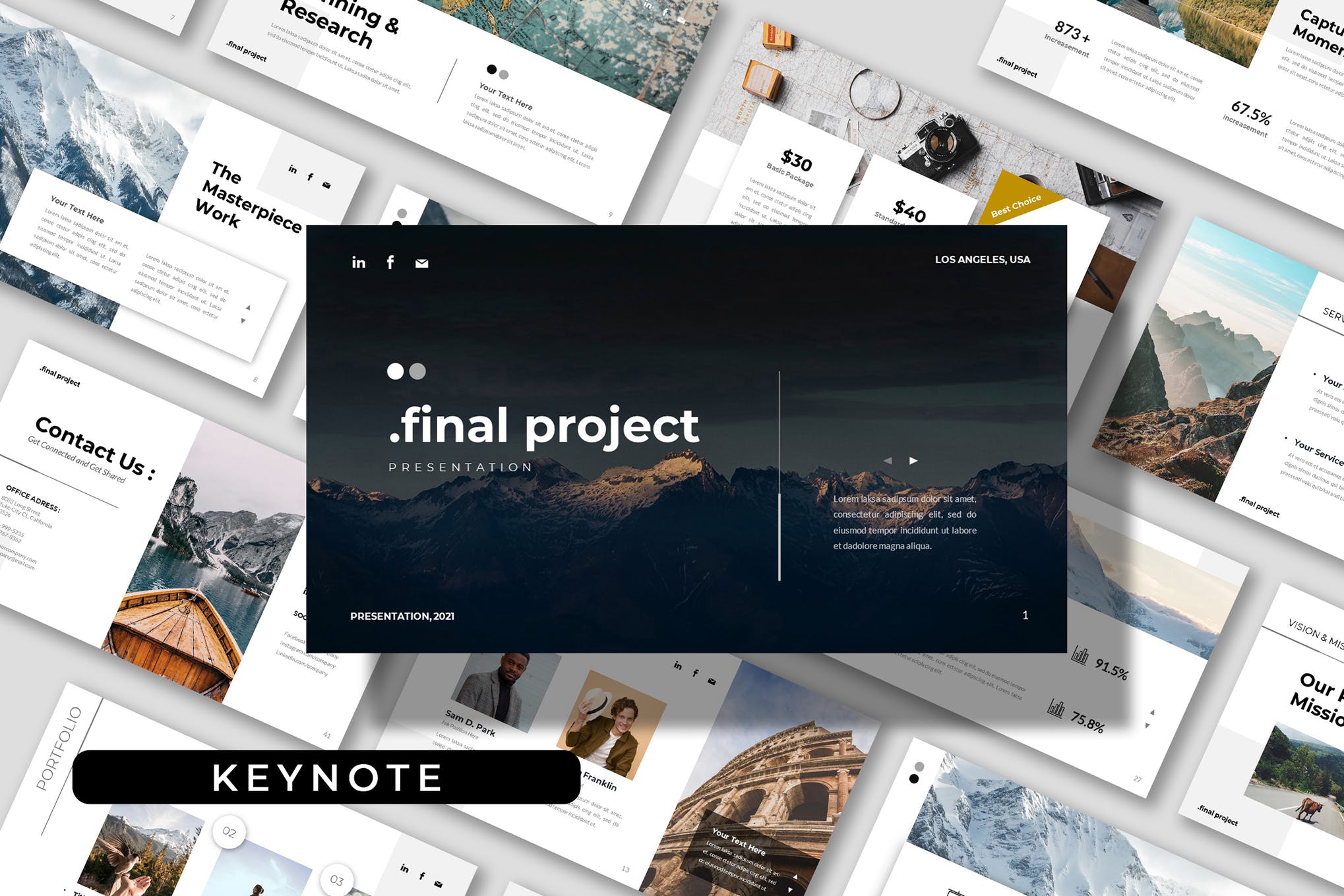 corporate presentation keynote template