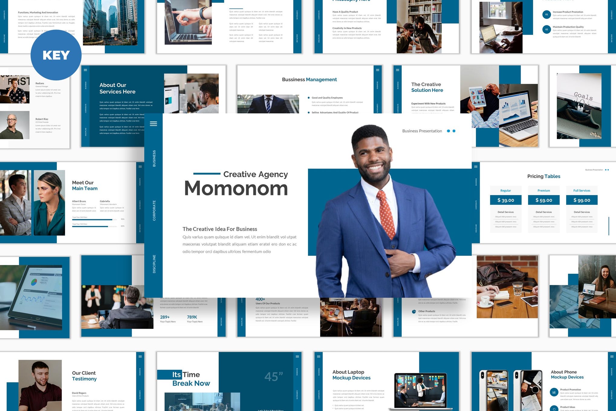 corporate presentation keynote template