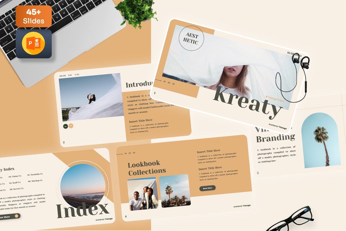 Kreaty Aesthetic PowerPoint Templates