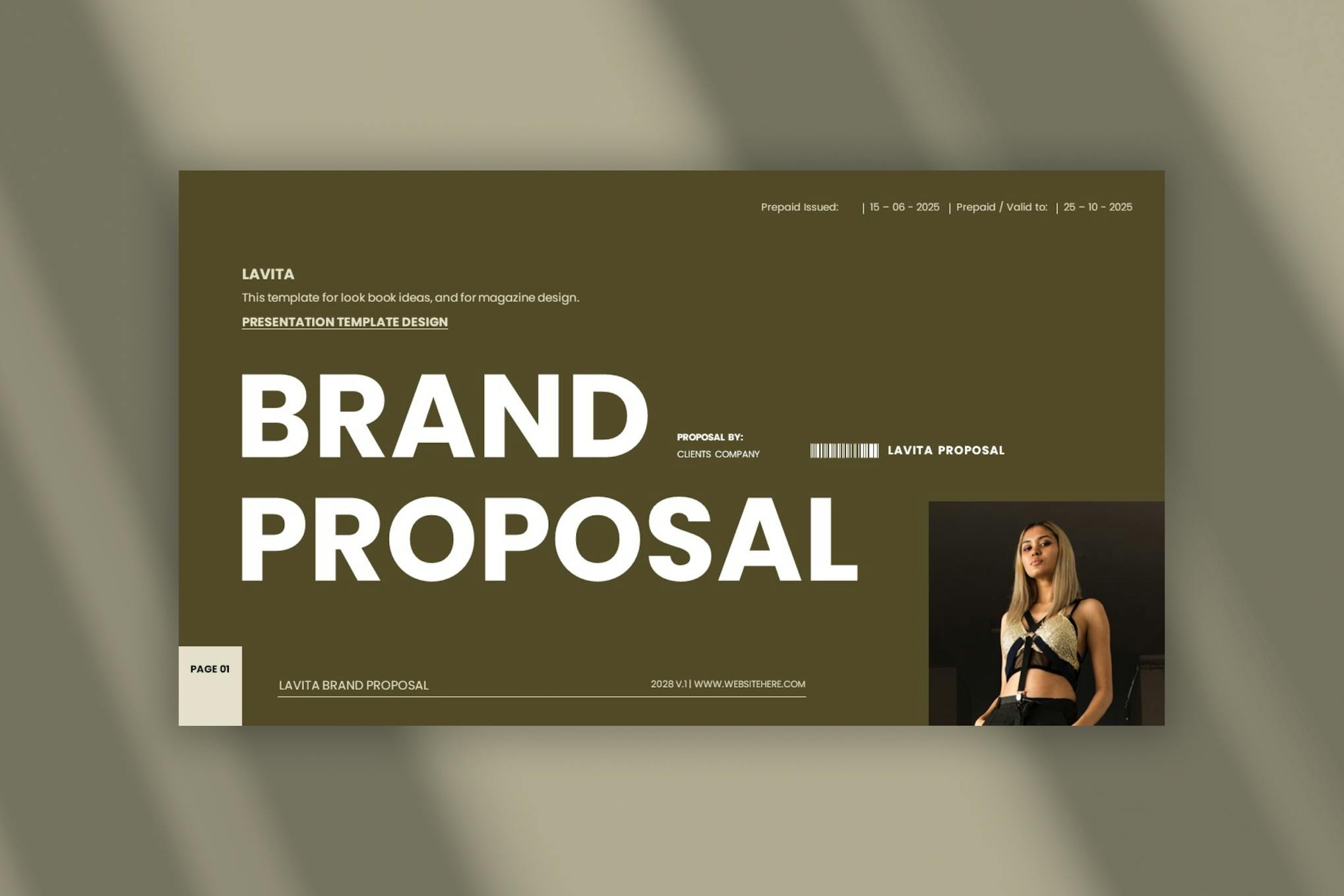 Lavita - Brand Proposal PowerPoint Template