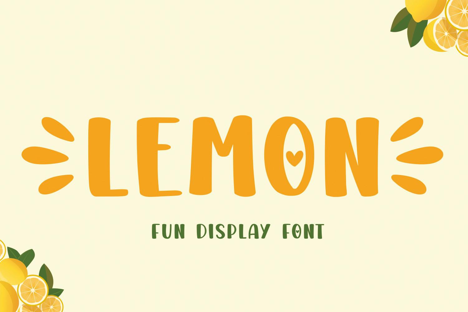 LEMON - Playful Cricut Font