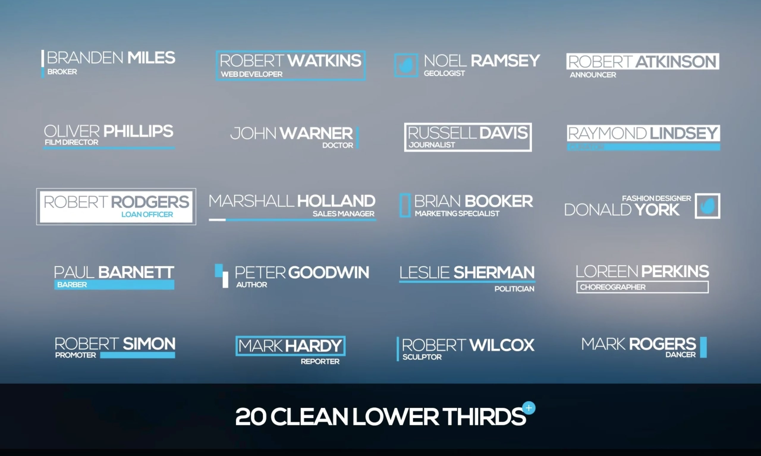 Lower Thirds Premiere Pro Template