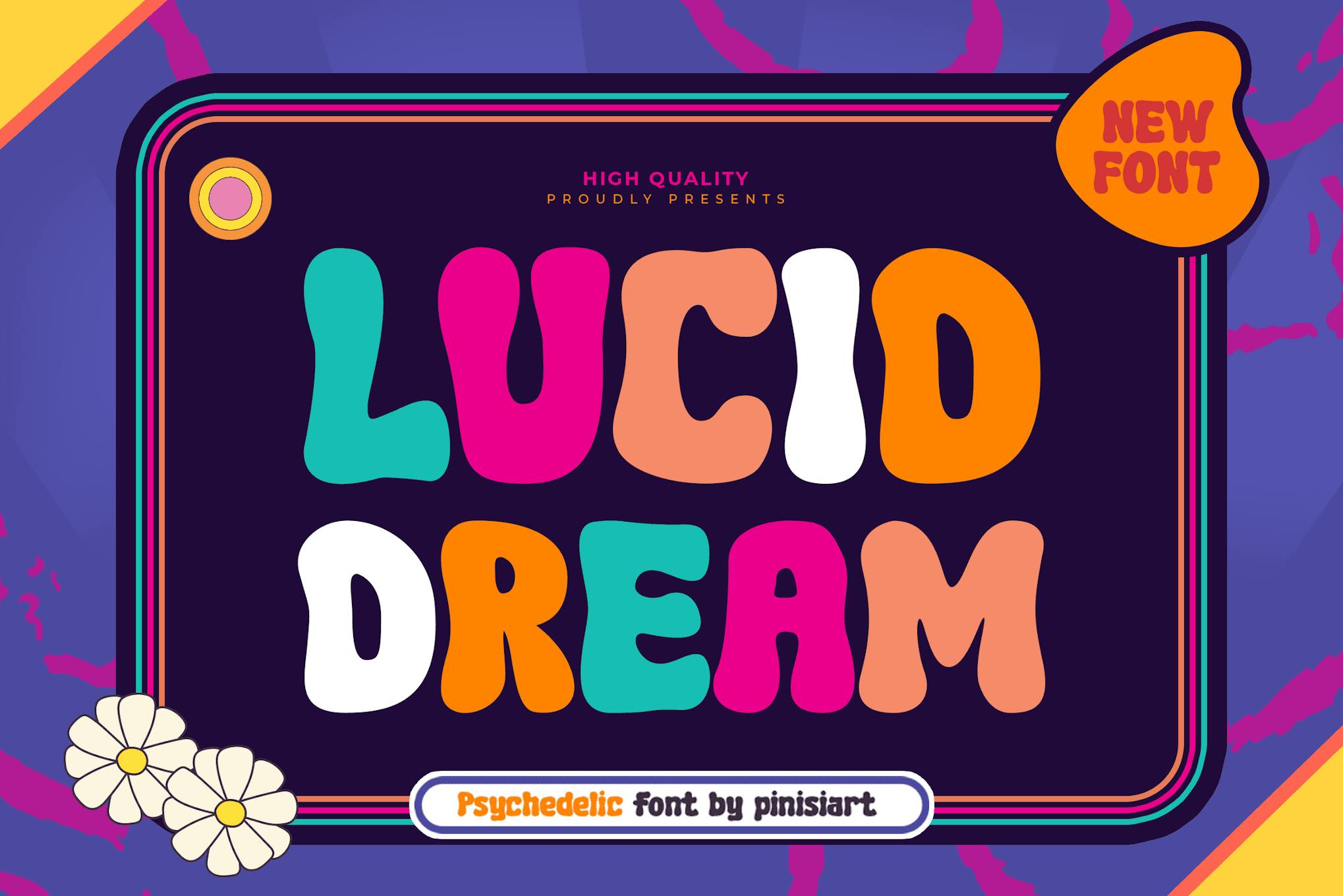 Lucid Dream Psychedelic Font