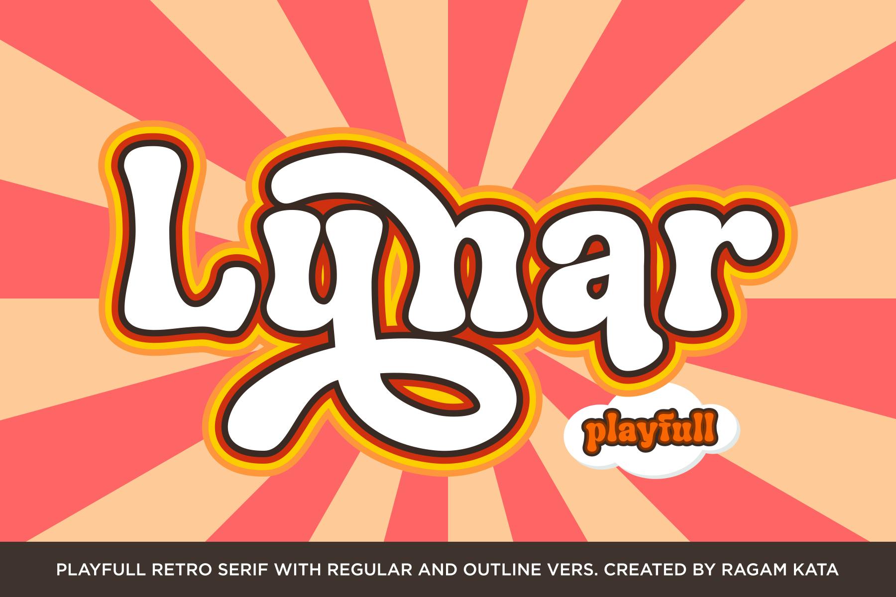Retro Menarik Y2K Bulan
