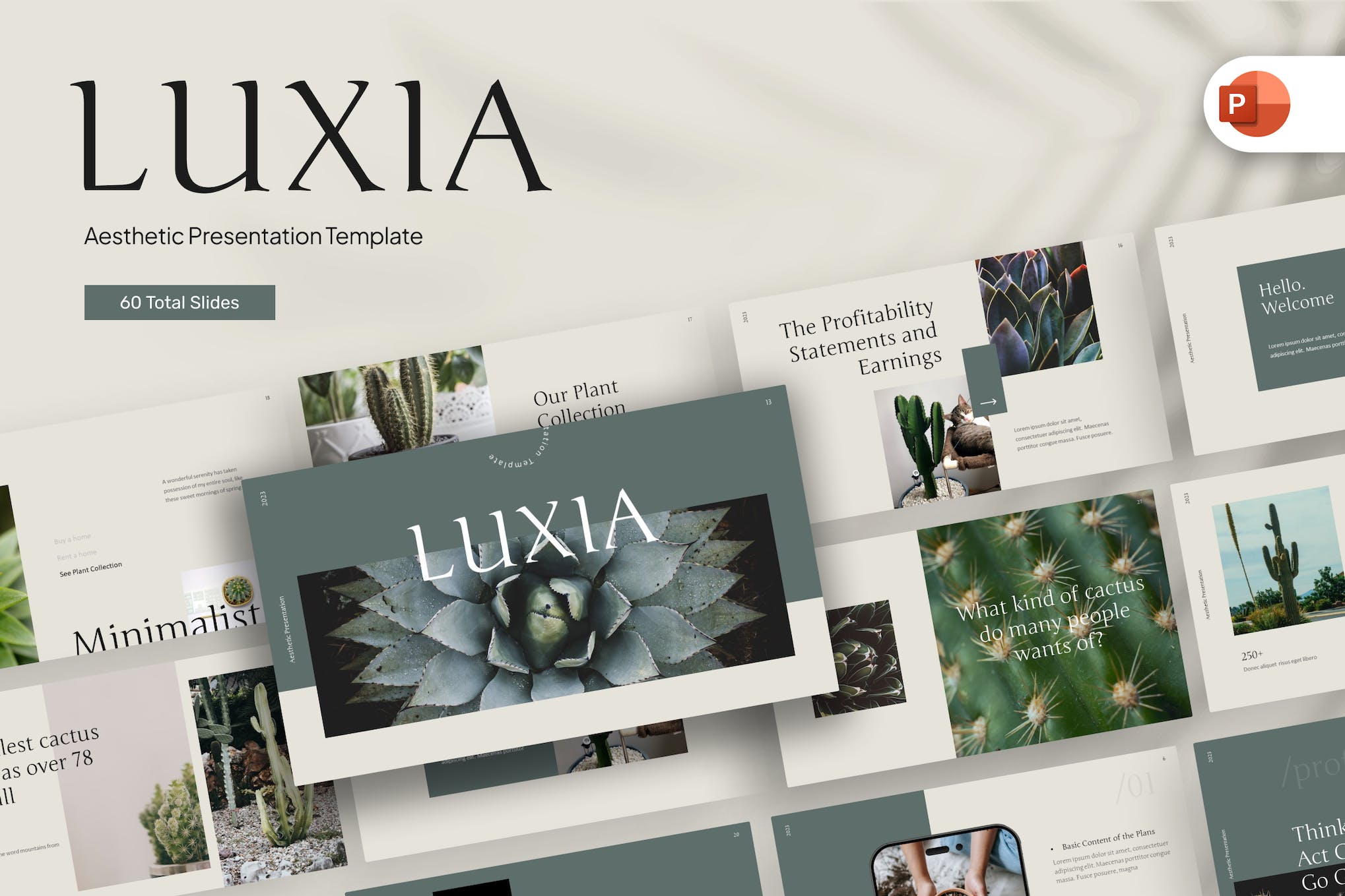 Luxia Aesthetic PowerPoint Template