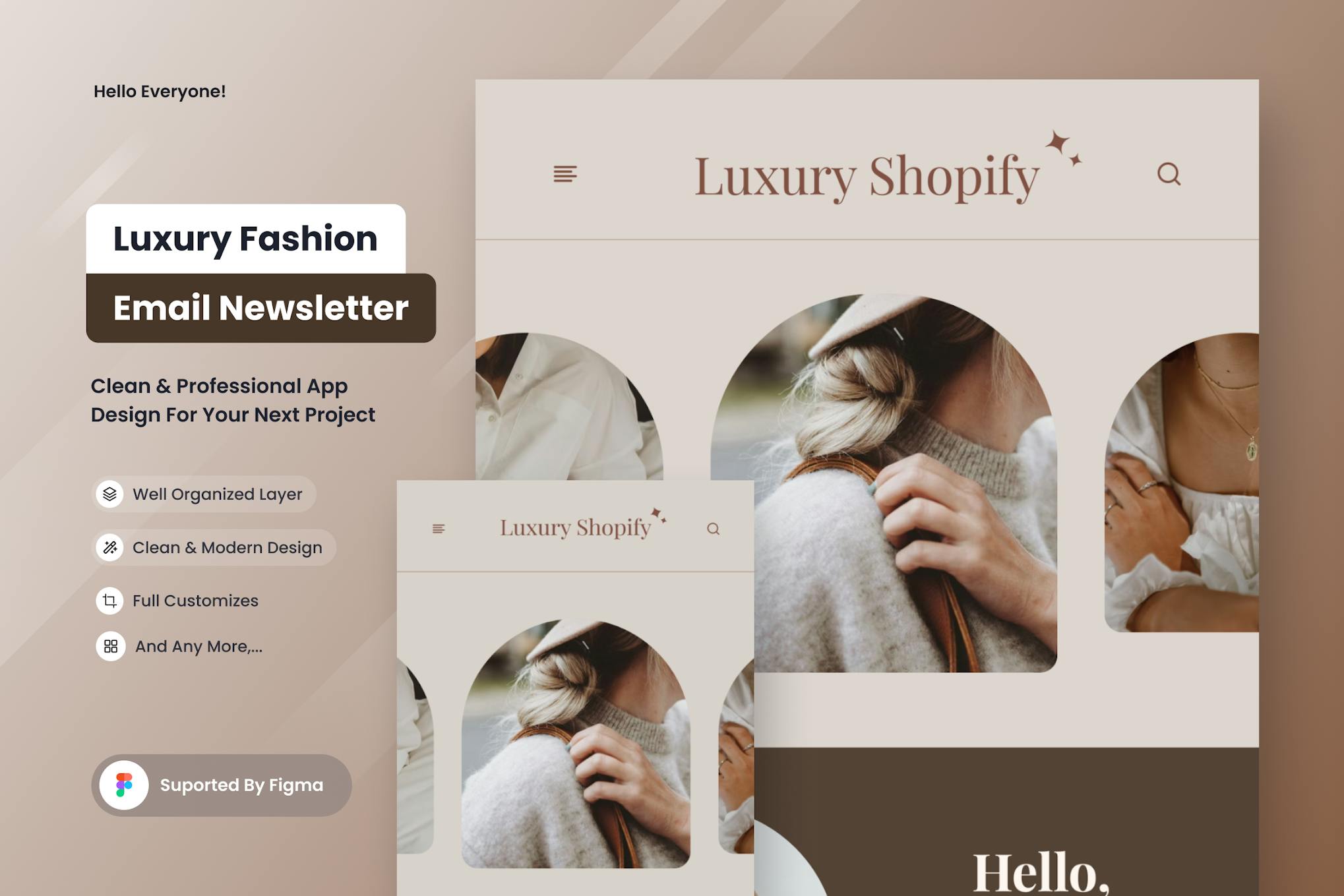 Luxury Shopify - Promo Email Newsletter