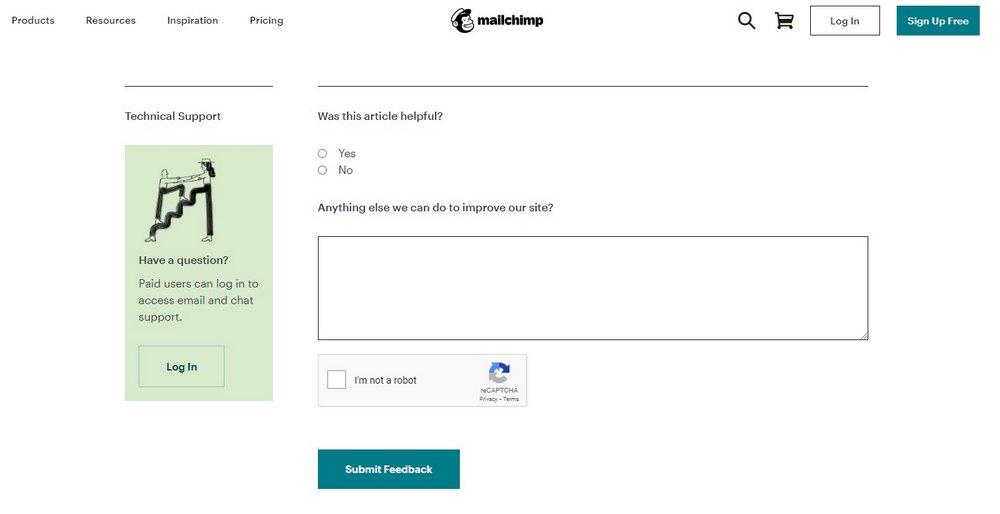 mailchimp knowledge base