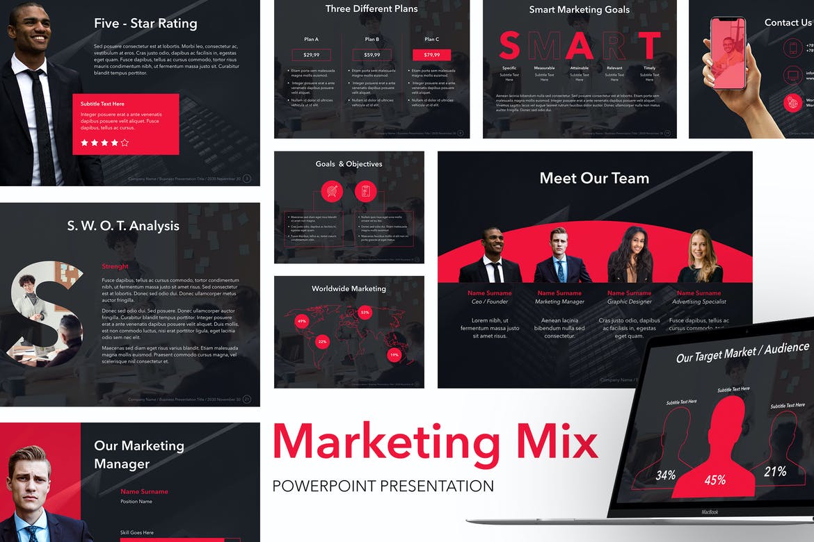 marketing plan powerpoint presentation templates free download