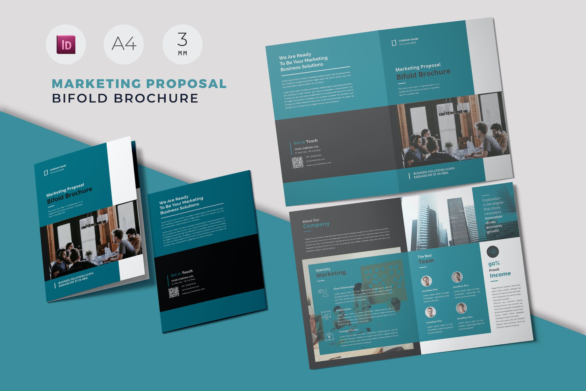 Marketing Proposal Bifold Brochure