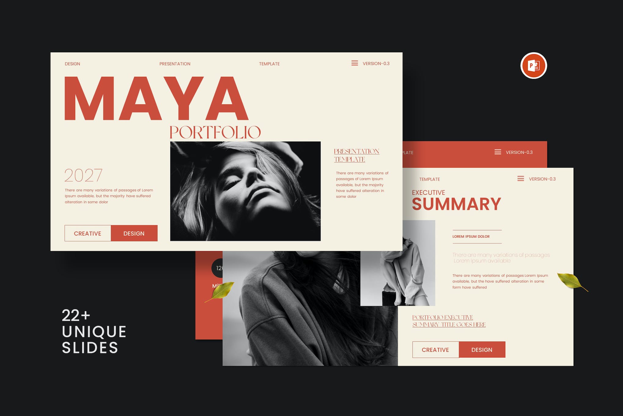 Maya - Modern Portfolio Presentation Template