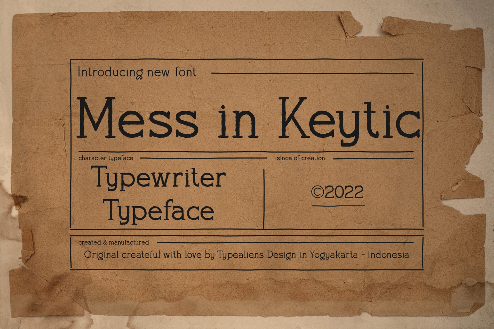 Mess in Keytic Typewriter