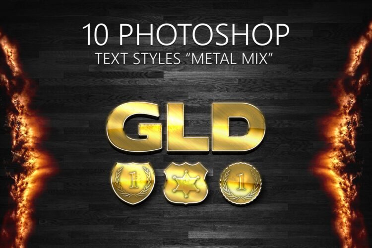 35+ Best Metallic Effects (Metallic Text, Textures, Fonts