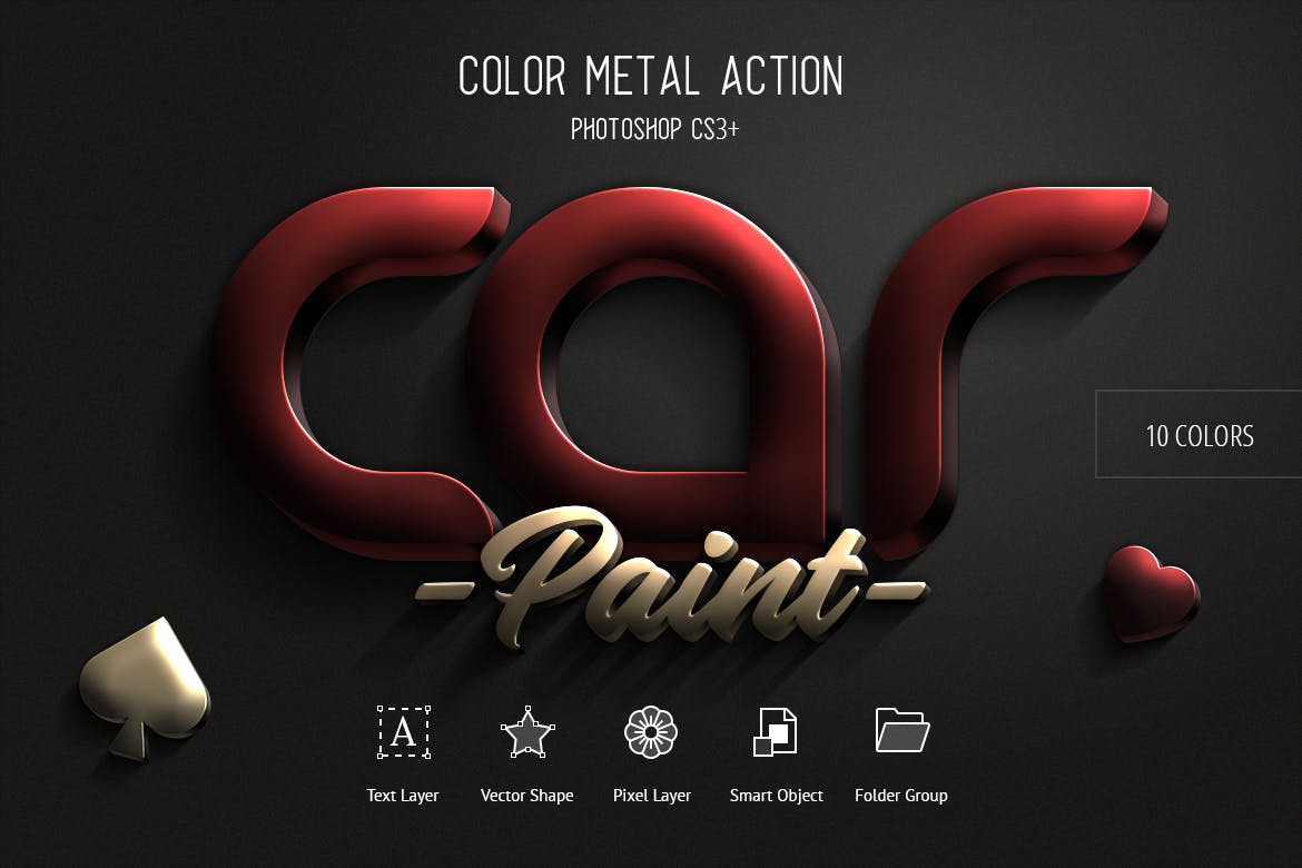metallic effect photoshop download