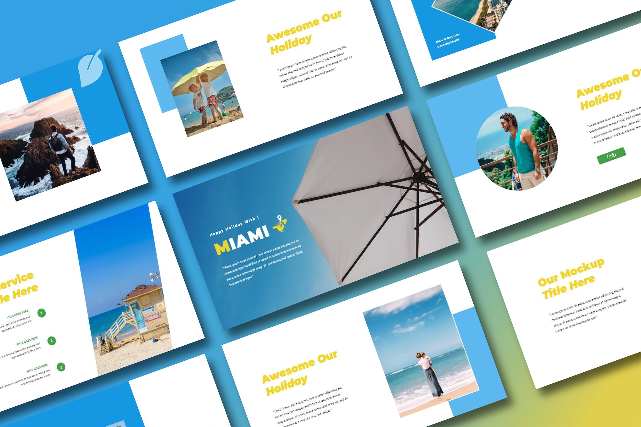 Miami Holiday PowerPoint Template