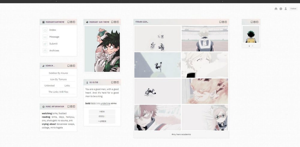 Cool Anime Tumblr Themes