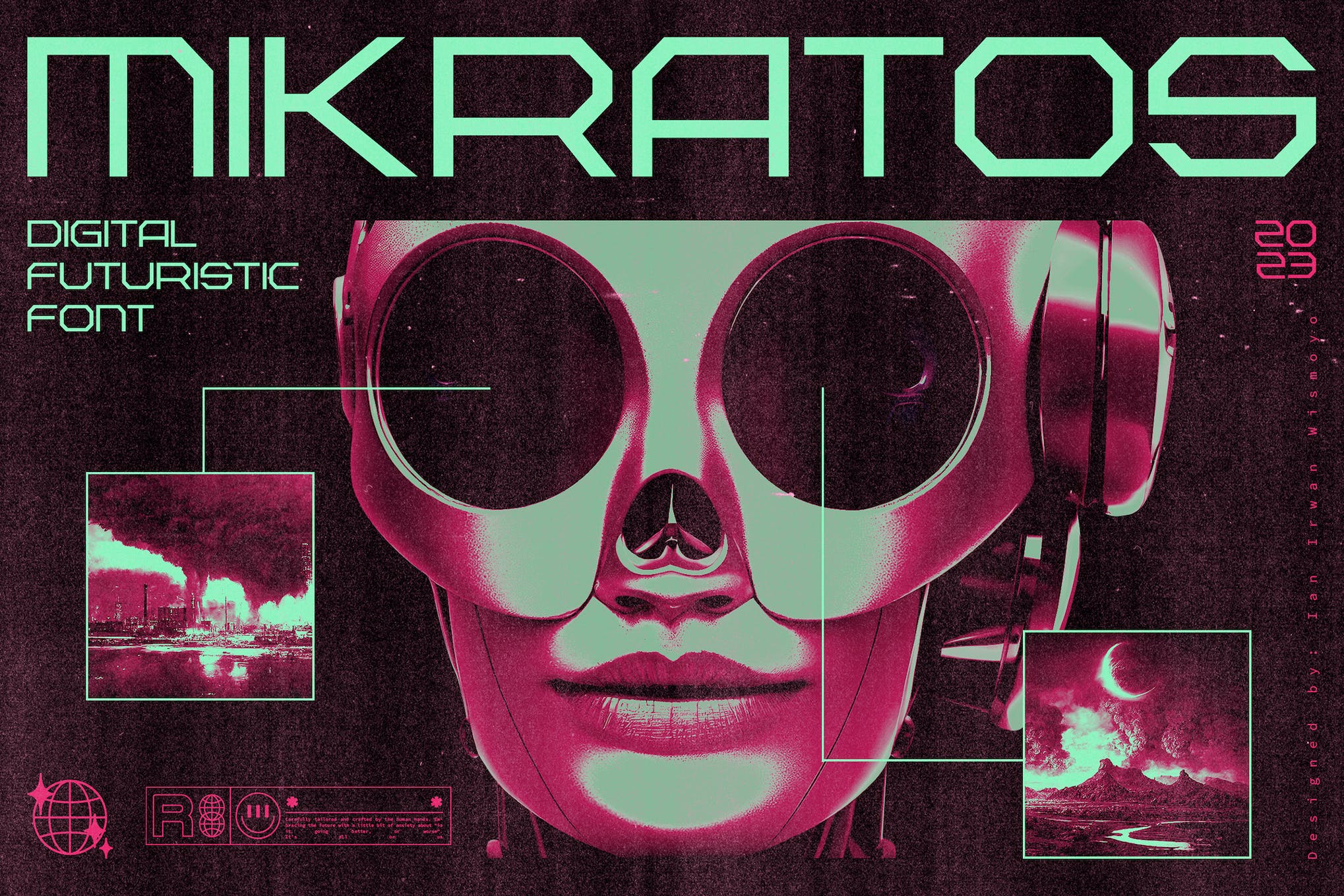 Mikratos Futuristic Fonts