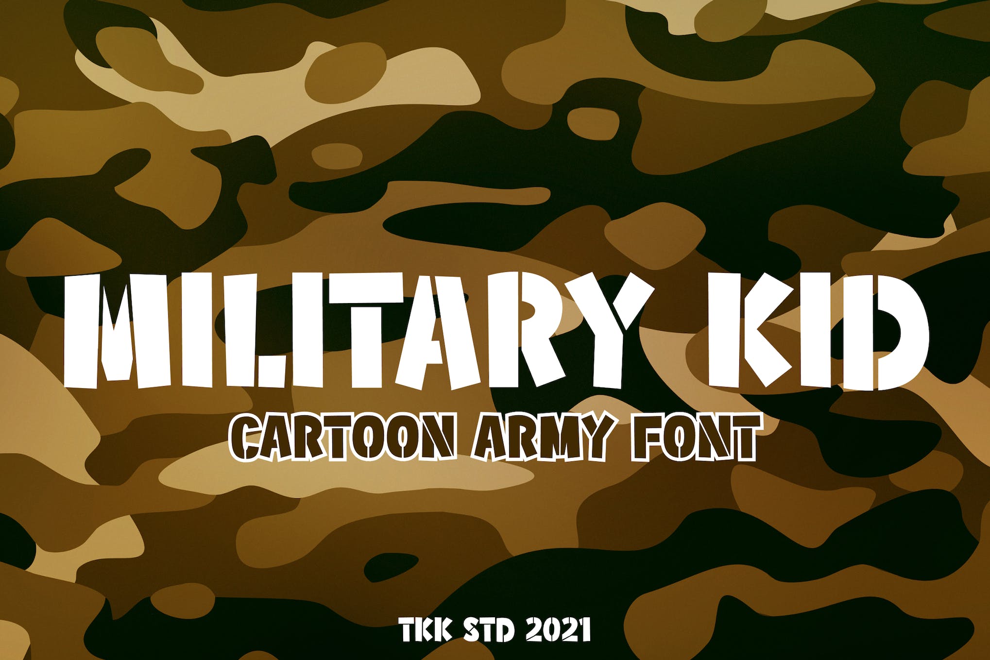 Military Kid Army Typeface