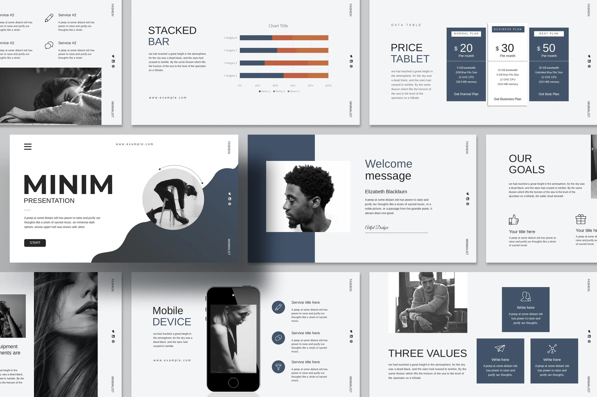 Minim - Presentation PowerPoint Template