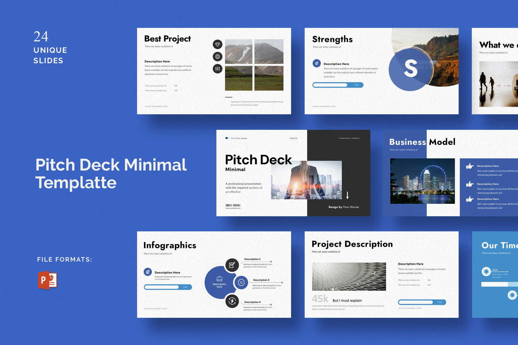 Minimal Pitch-Deck Presentation Template