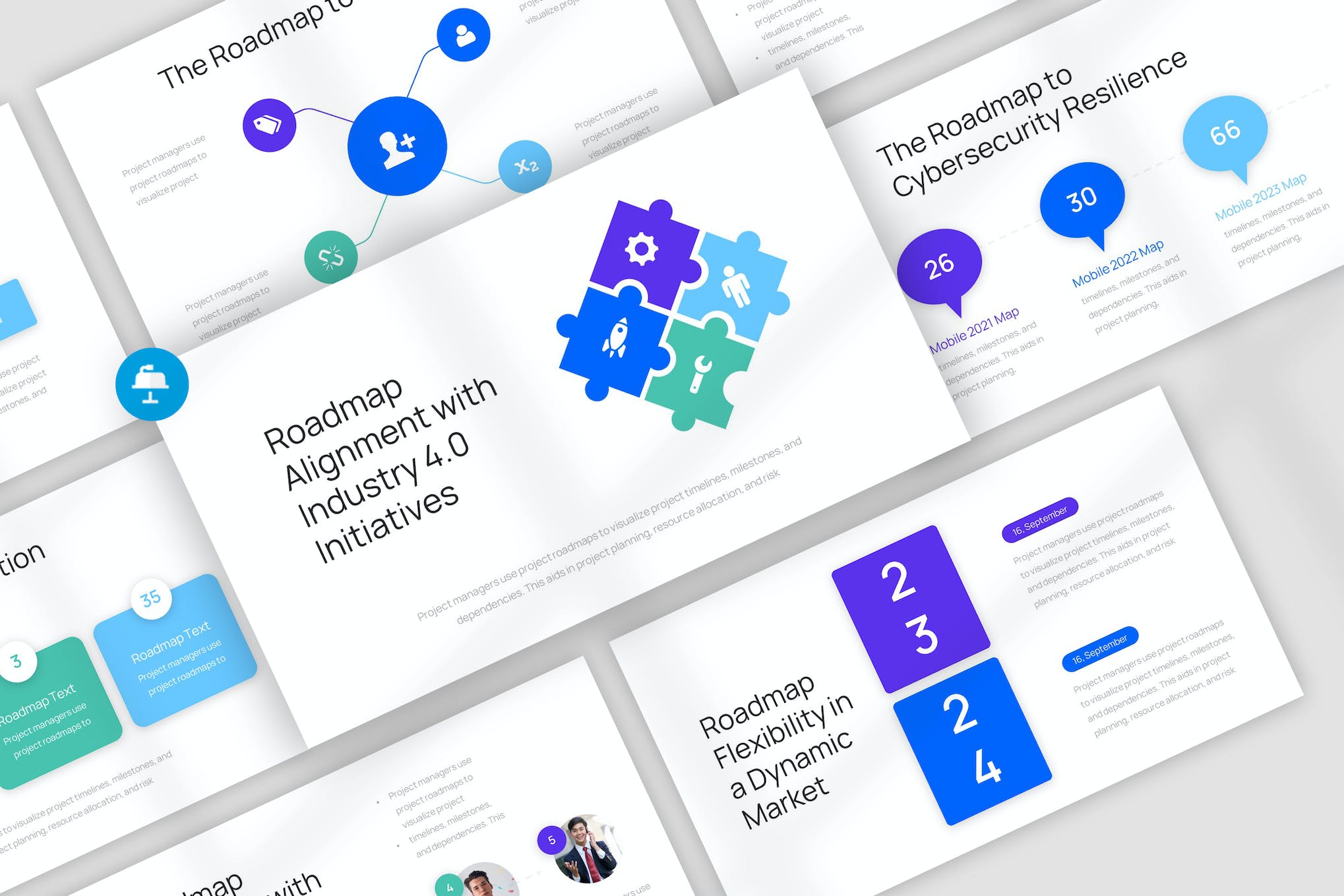 Minimal Roadmap Infographics Keynote Template