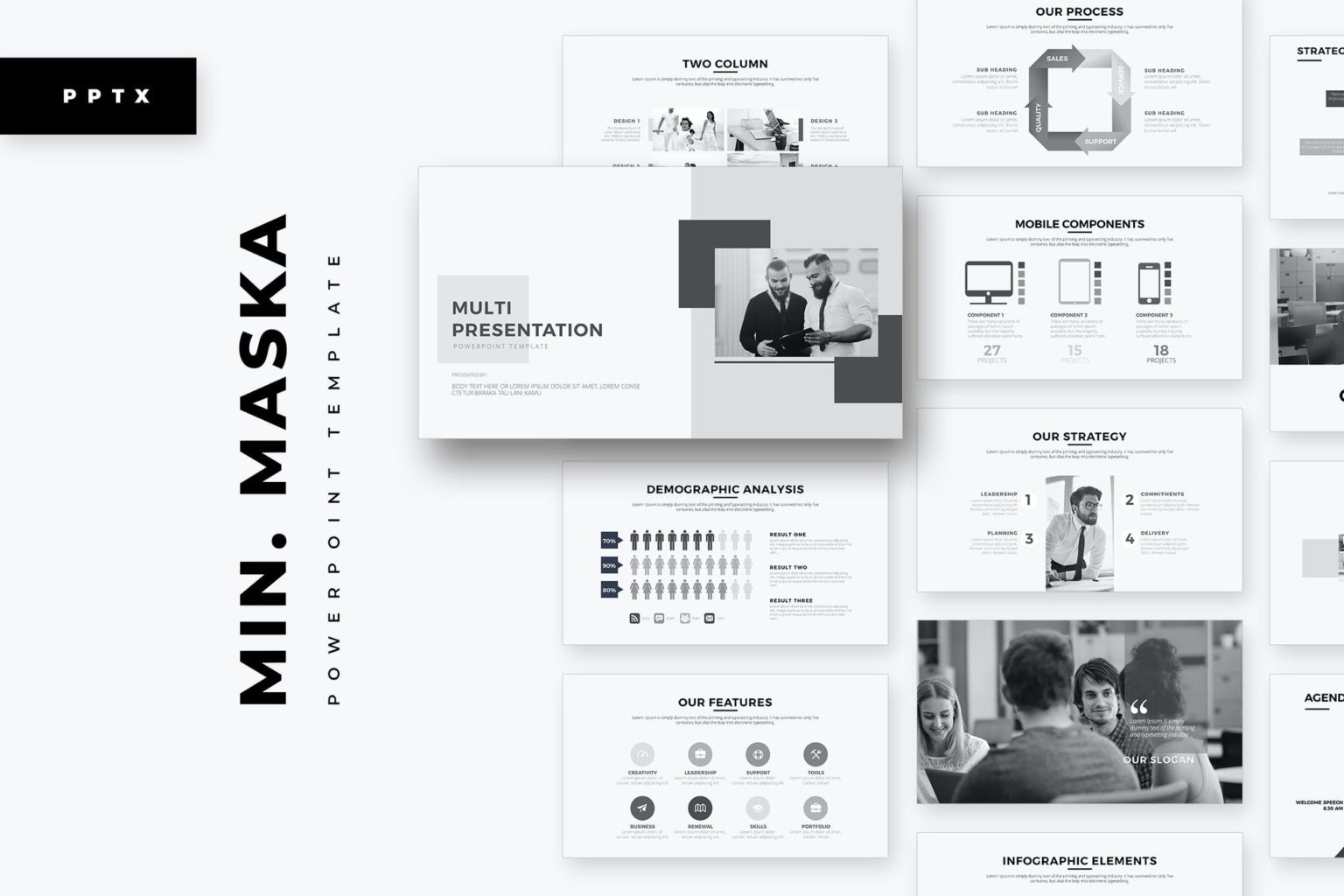 45 Minimalist PowerPoint Templates Free Pro Minimal PPT 2024 Theme Junkie