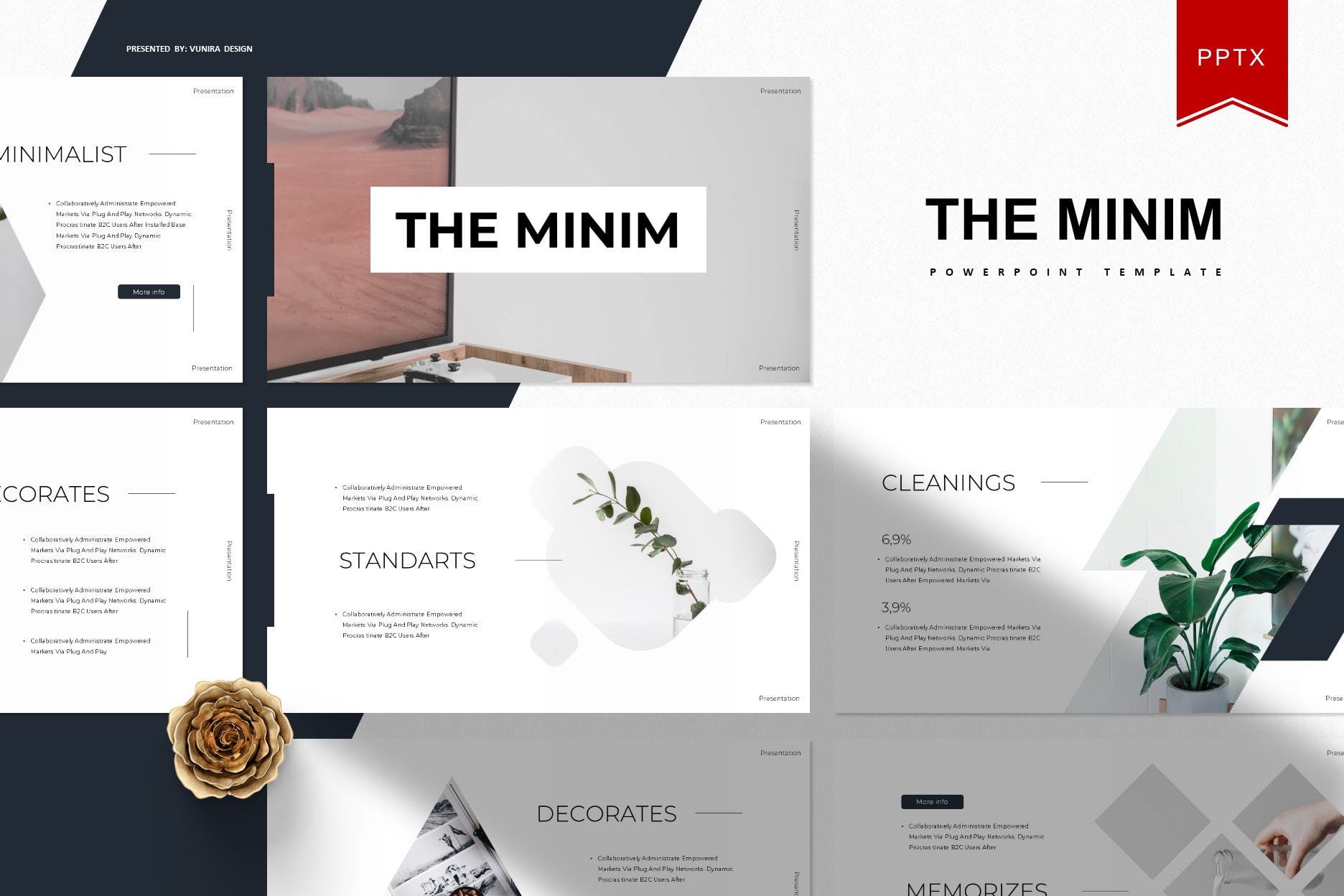minimalist business presentation templates