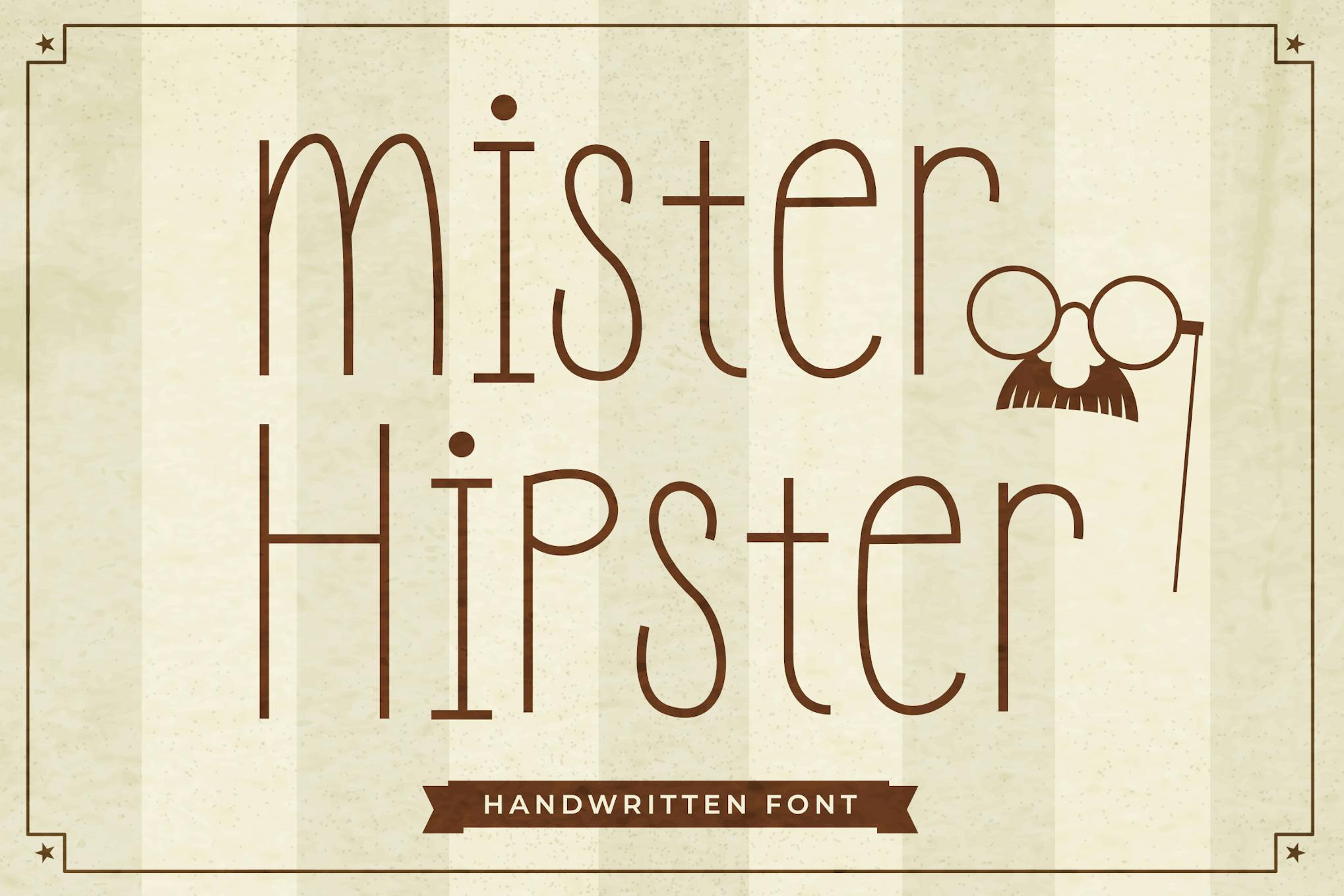 Mister Hipster Fun Handwritten Font