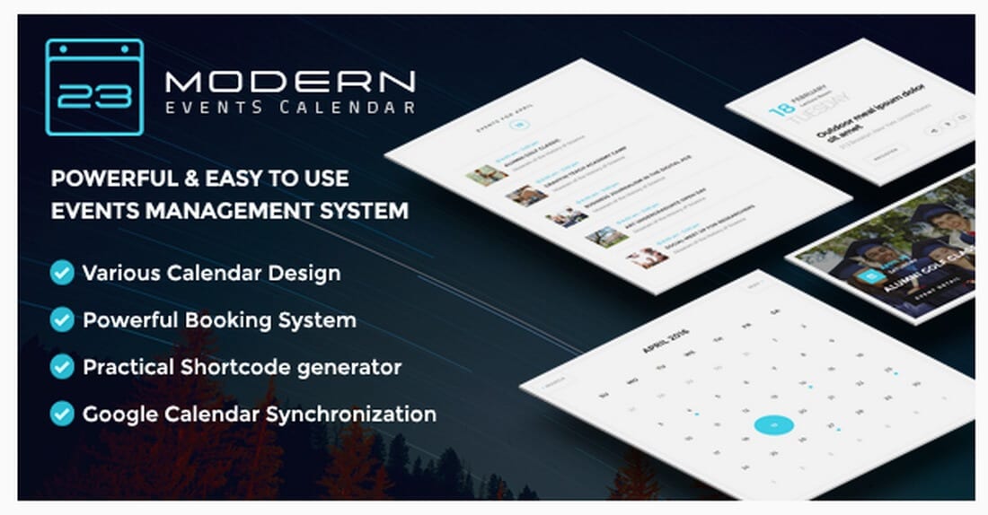 modern-events best wordpress calendar plugins