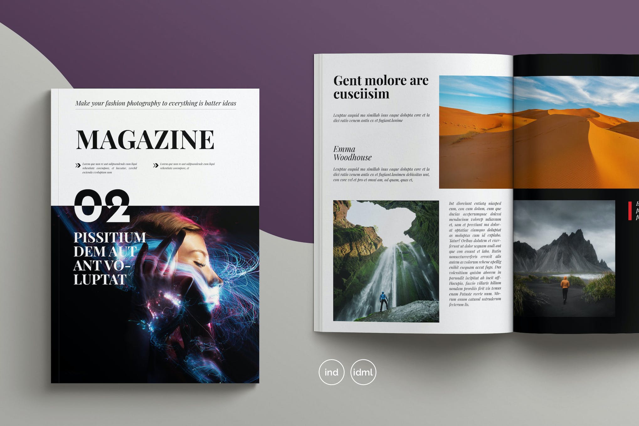 Modern Magazine InDesign Template