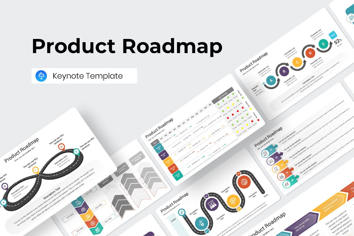 Modern Product Roadmap Keynote Template