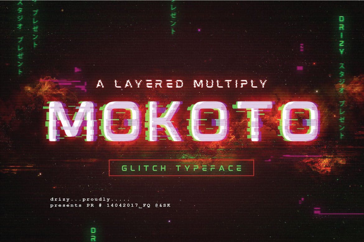 Mokoto Glitch Typeface