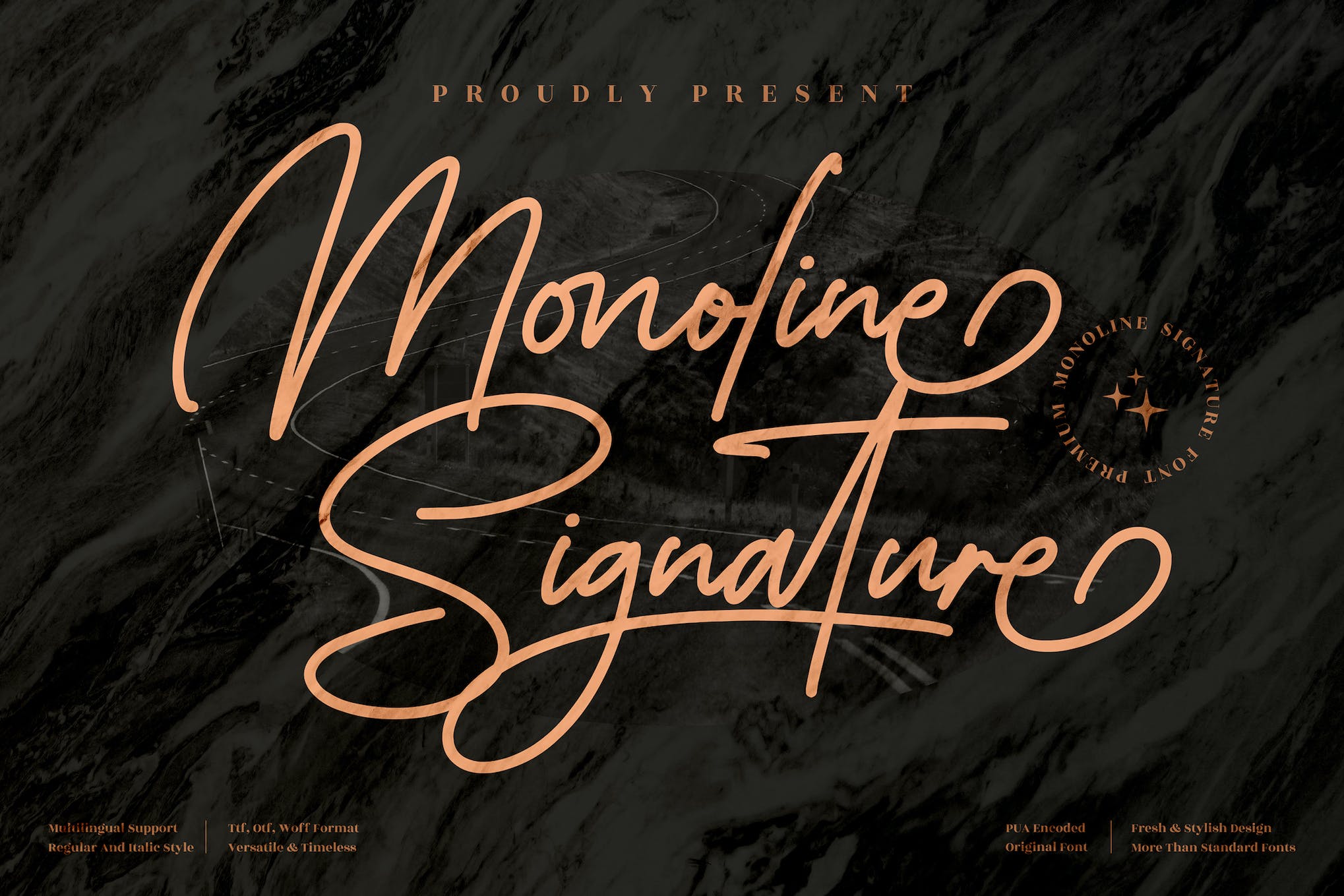 Monoline Sleek Typeface