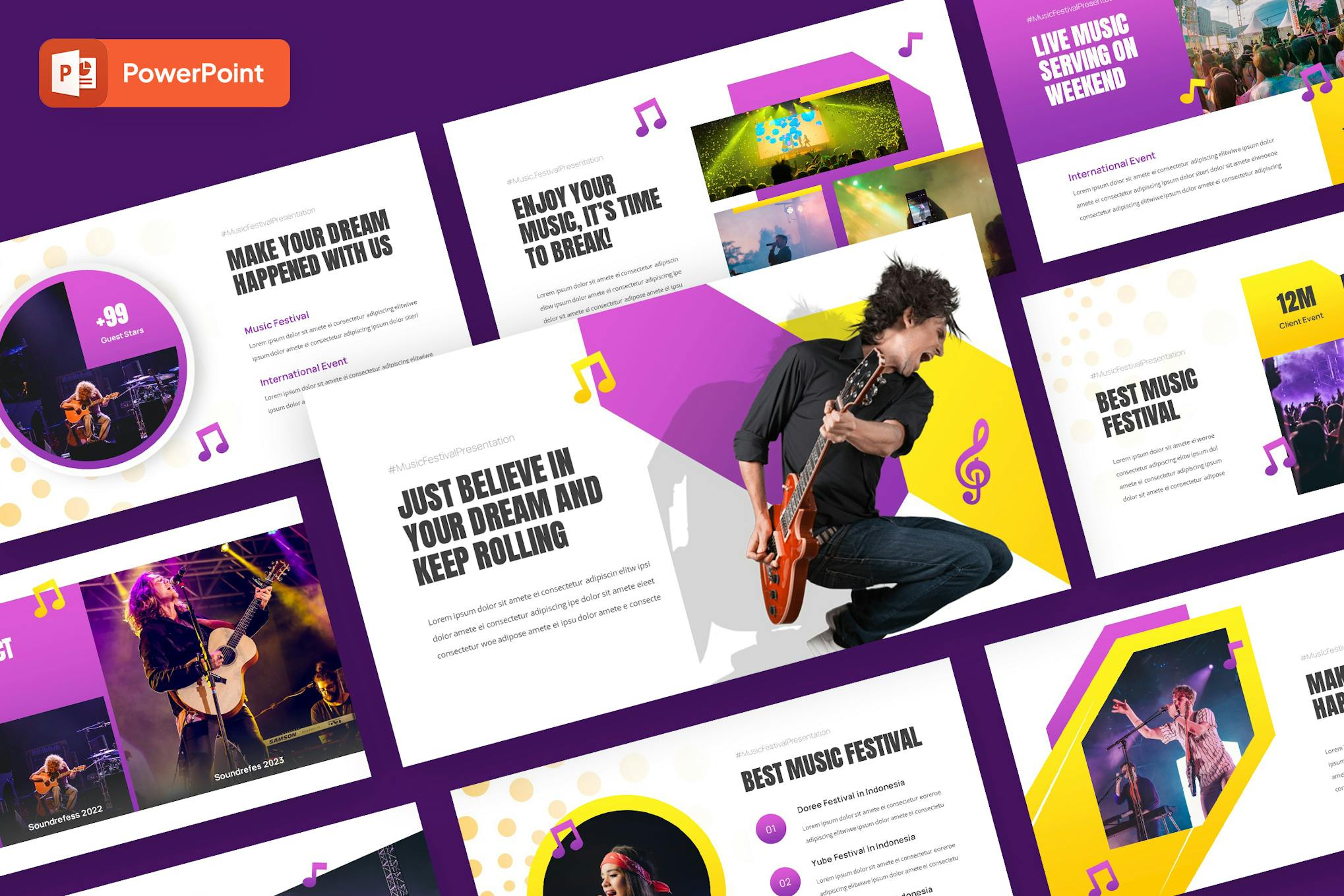 Music Festival - Creative PowerPoint Template