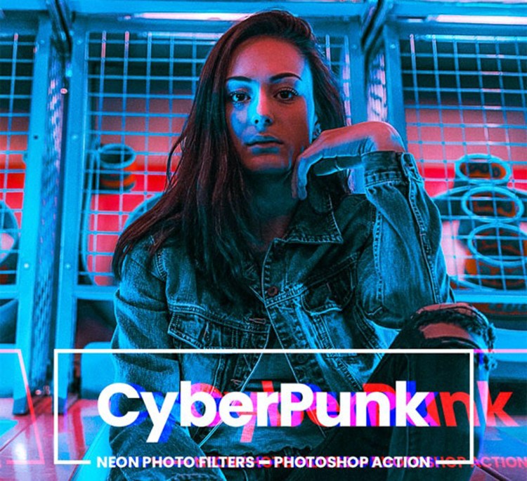 photoshop efek neon