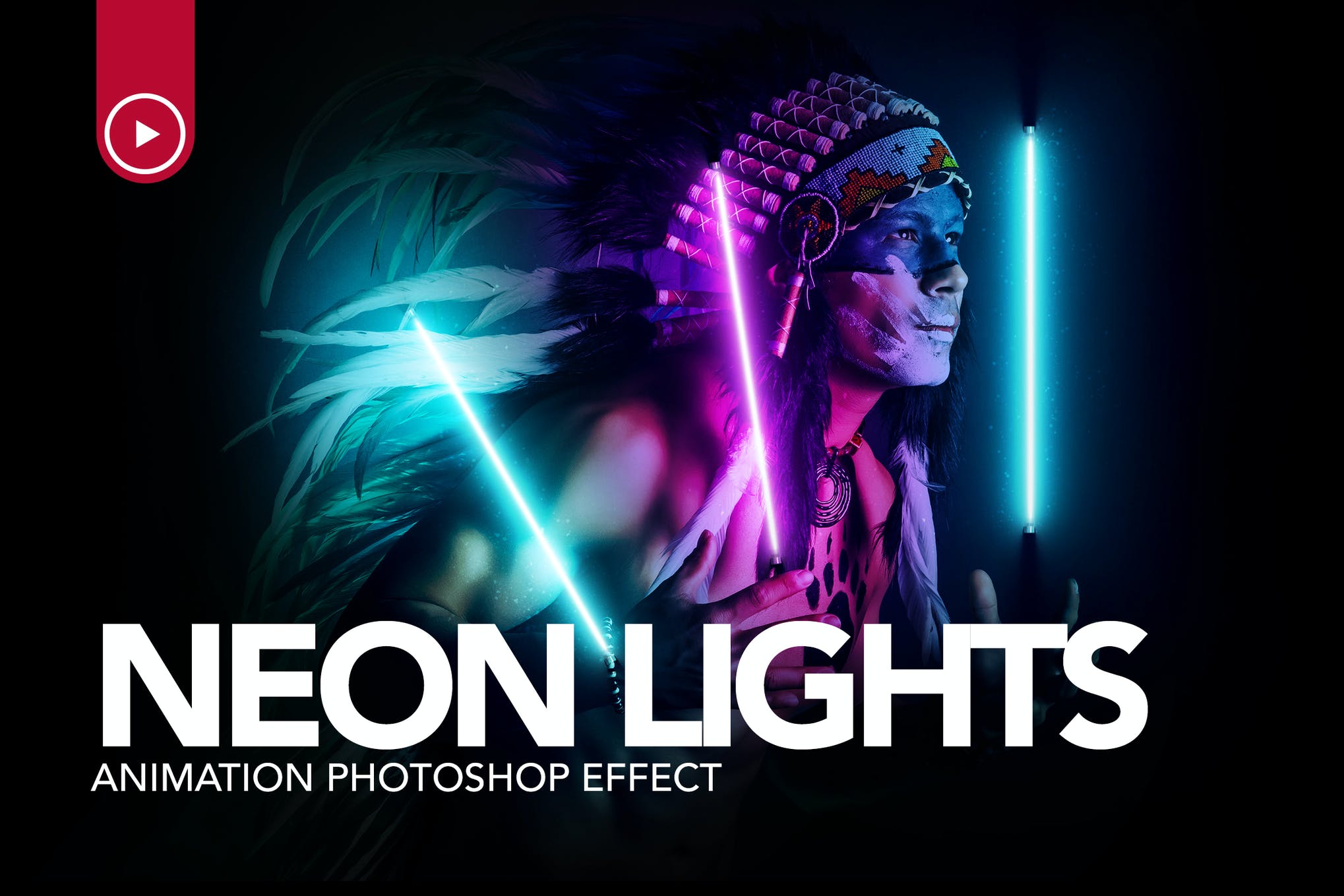 neon effect photoshop