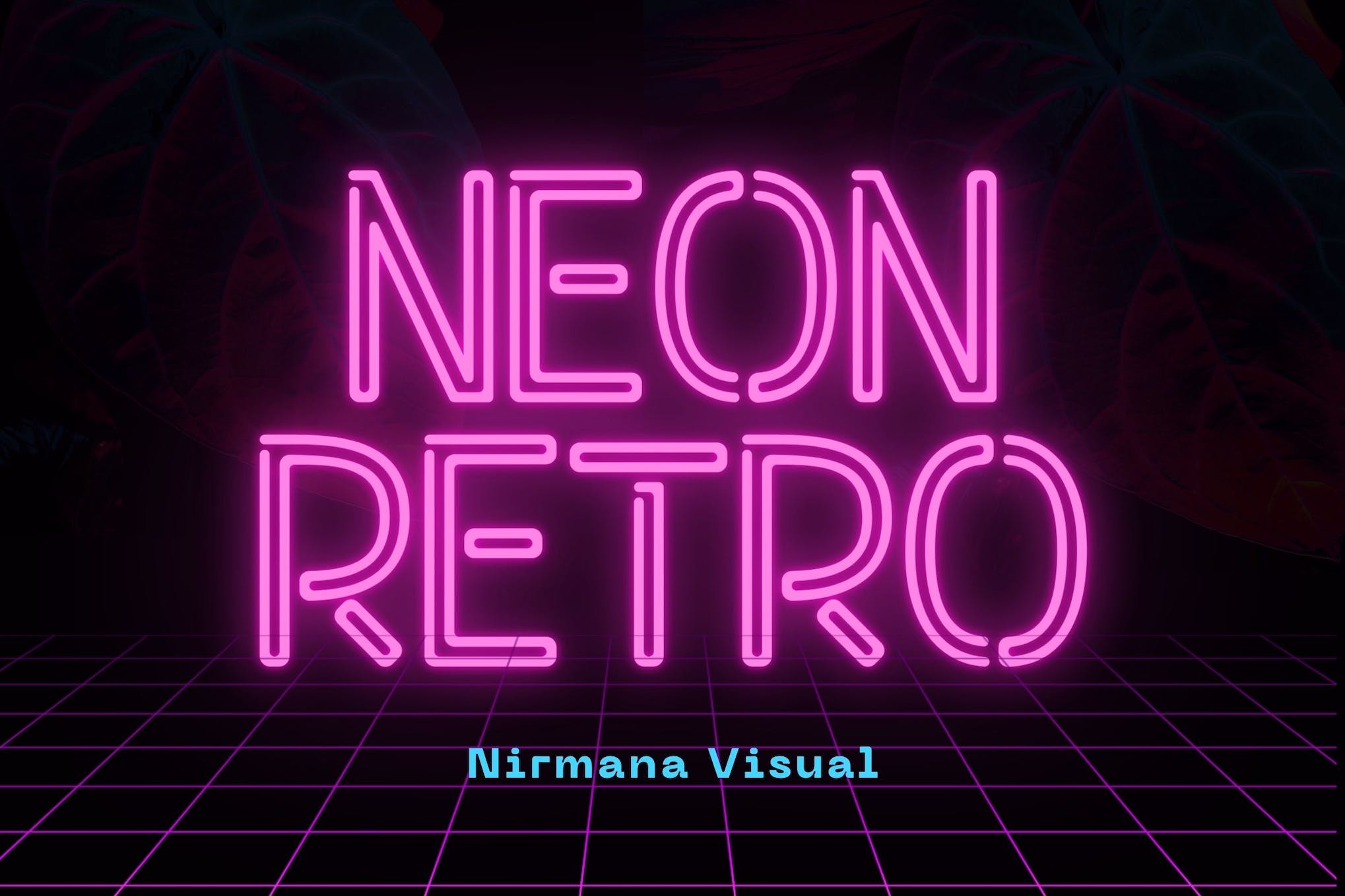 Neon Retro Logo Font