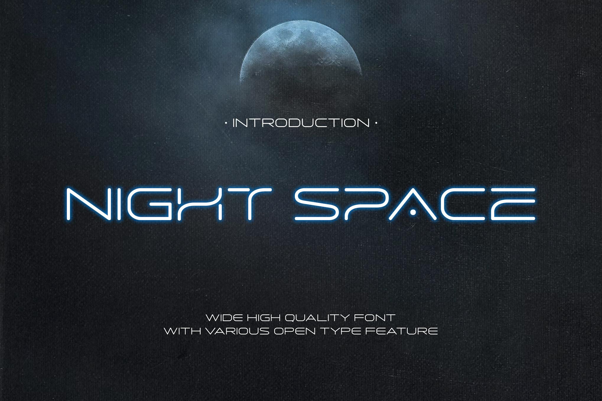 Night Space Typeface