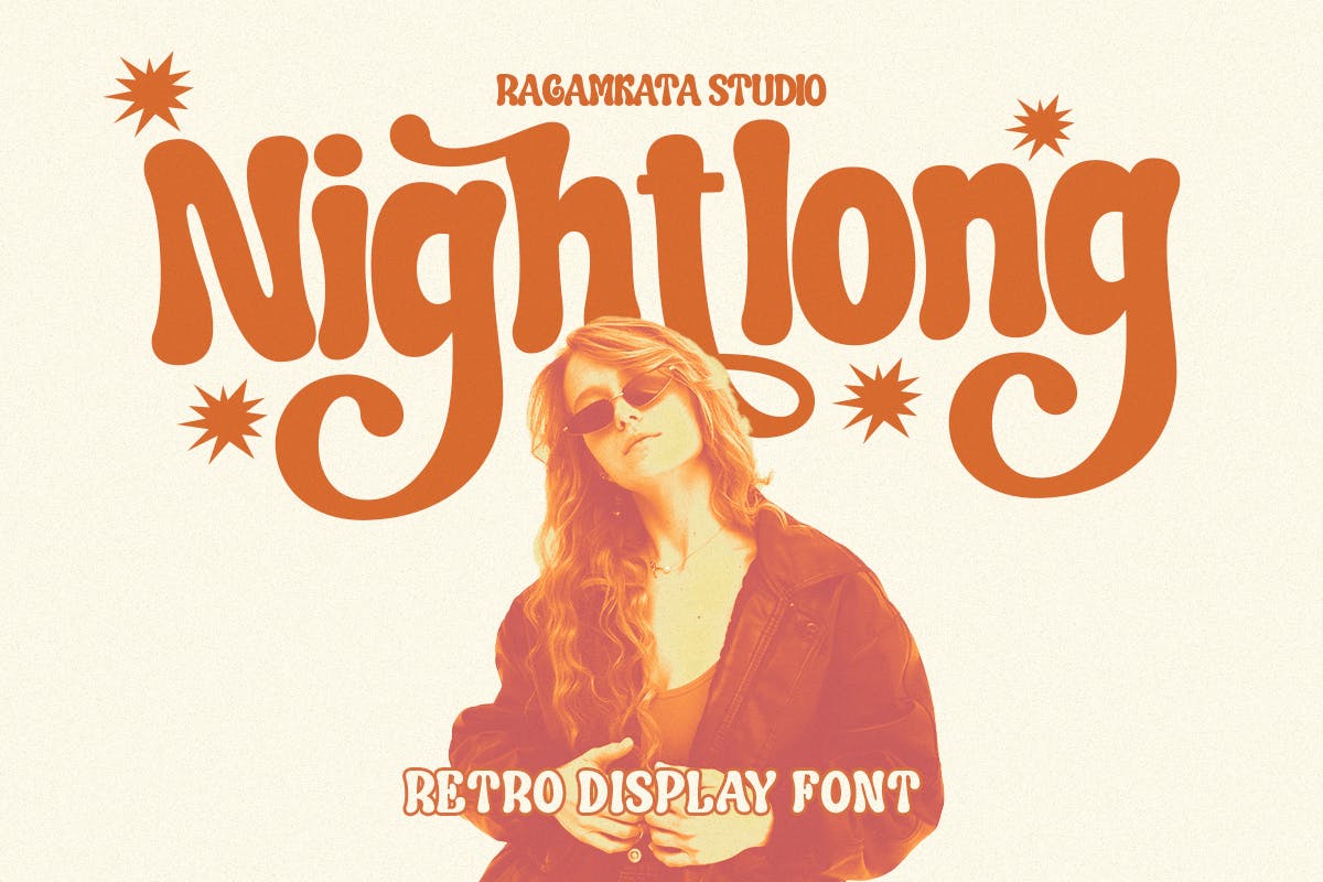 Nightlong Display Retro Font