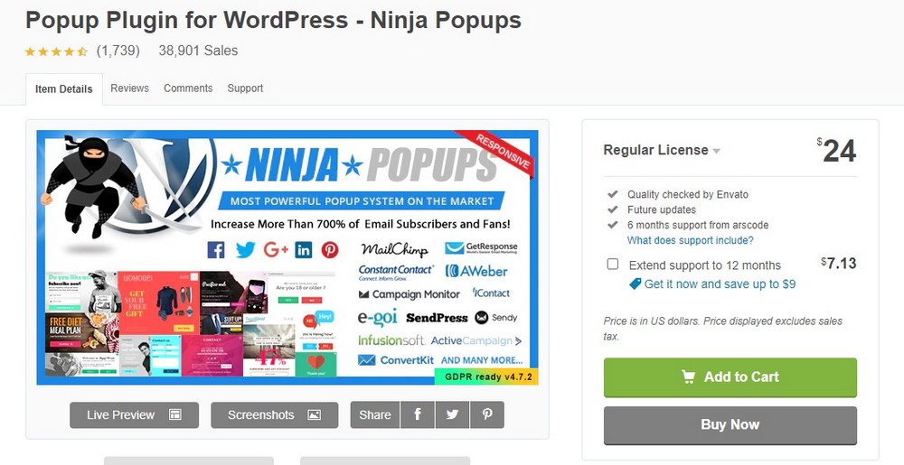 ninja popup wordpress plugin