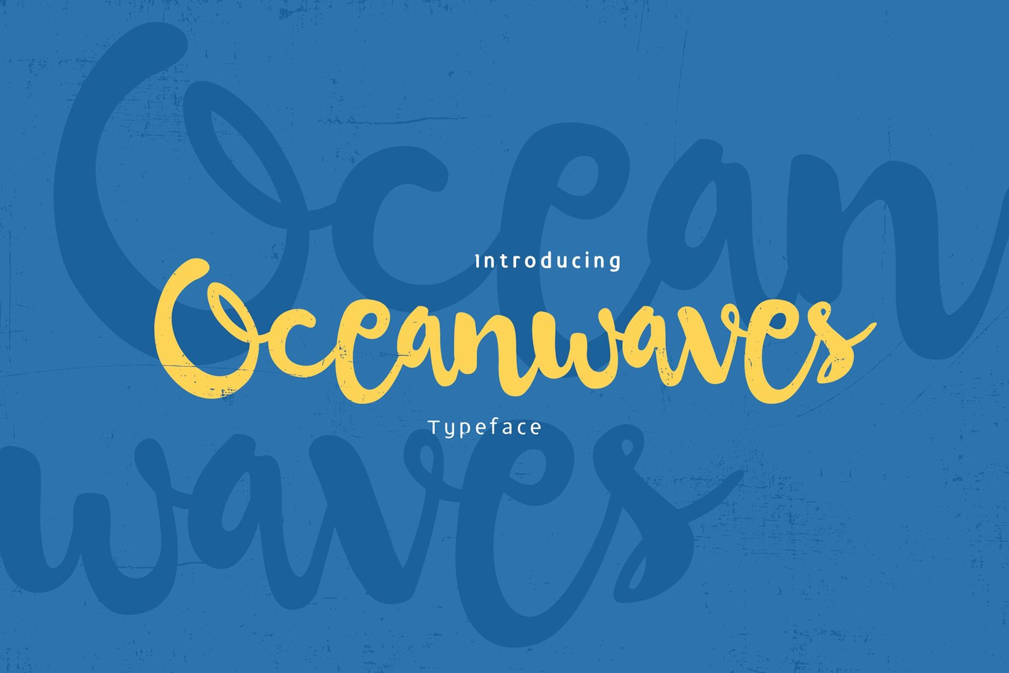 Oceanwaves Typeface