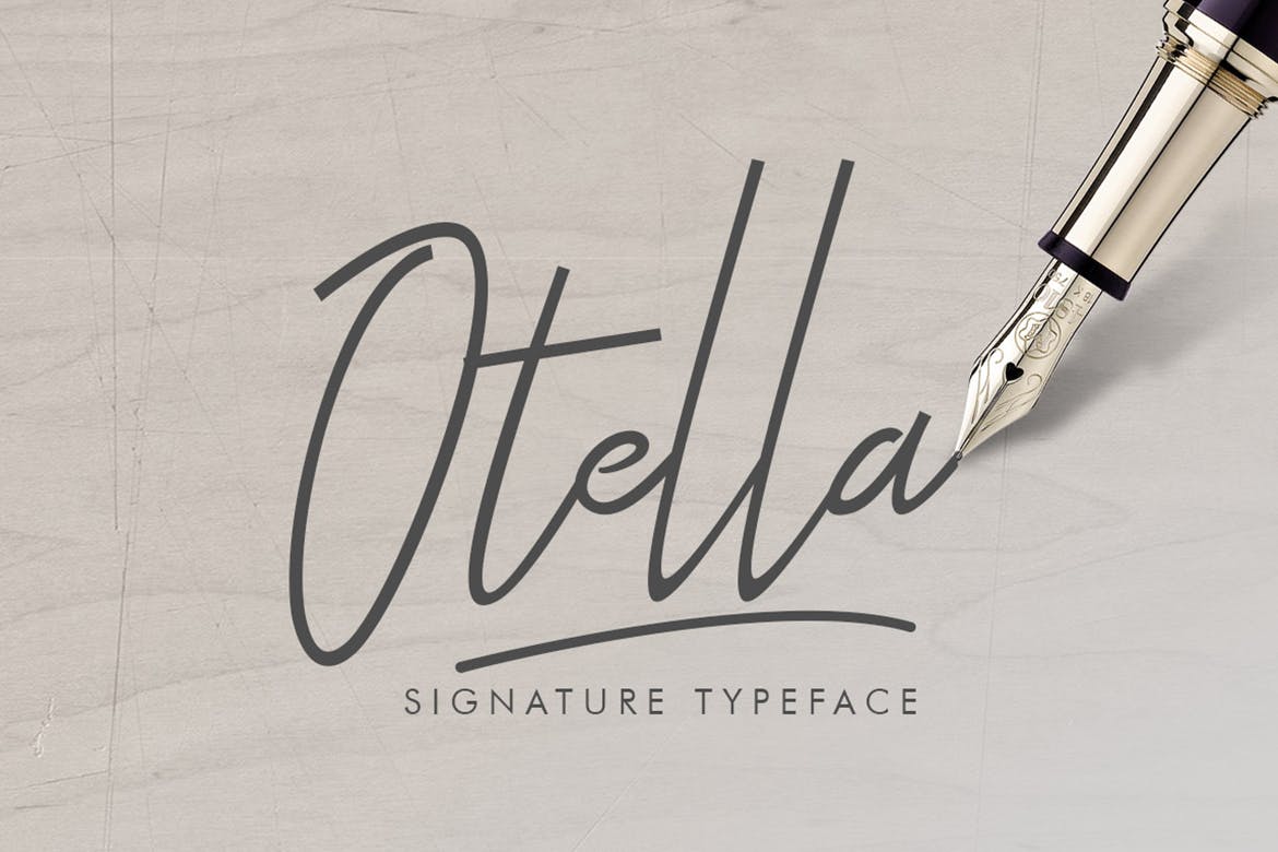 Otella Signature Typeface