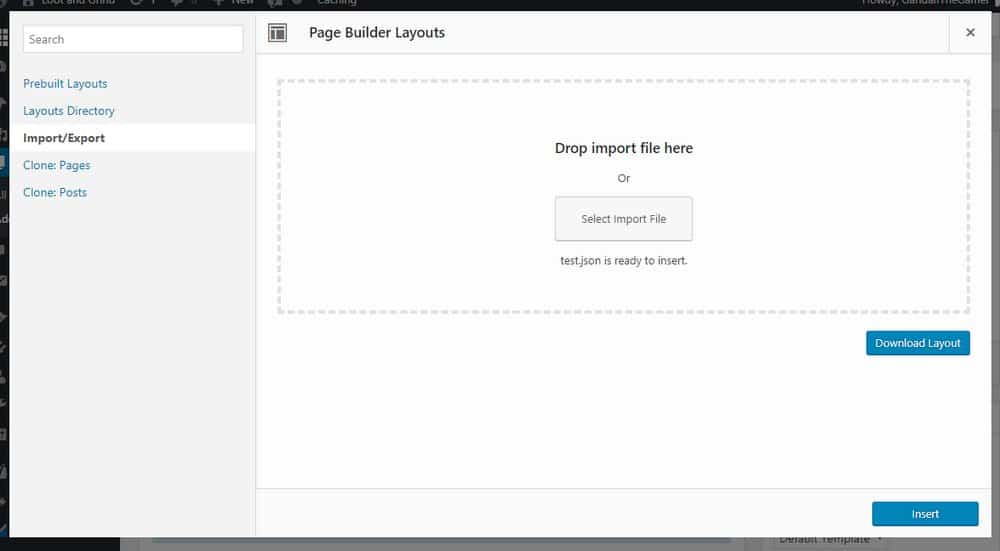 page builder siteorigin export