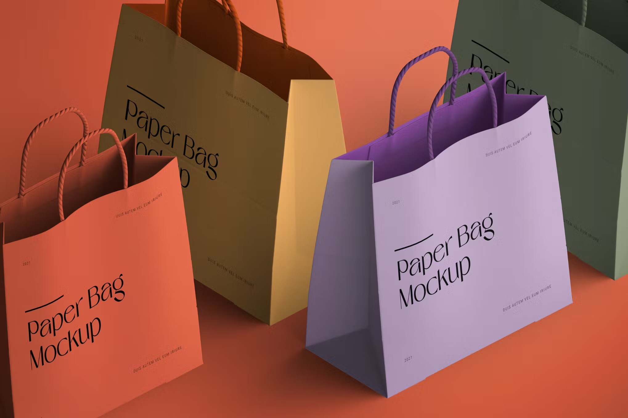 Kraft Paper Bakery Bag Mockup - Free Download Images High Quality