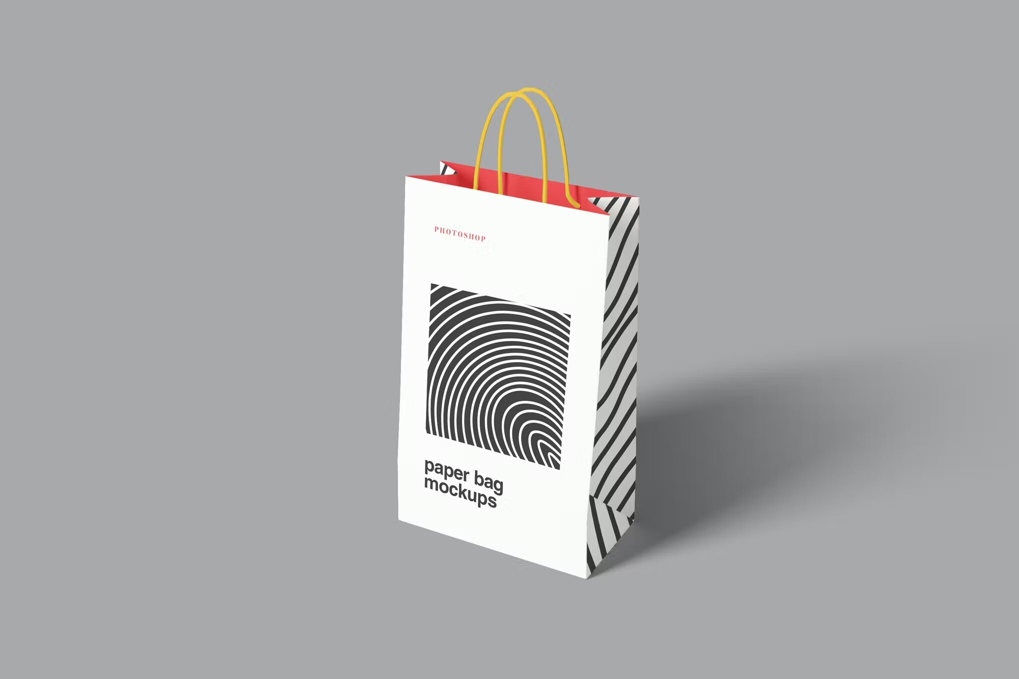 2 Size Free Paper Shopping Bags Mockup (PSD)