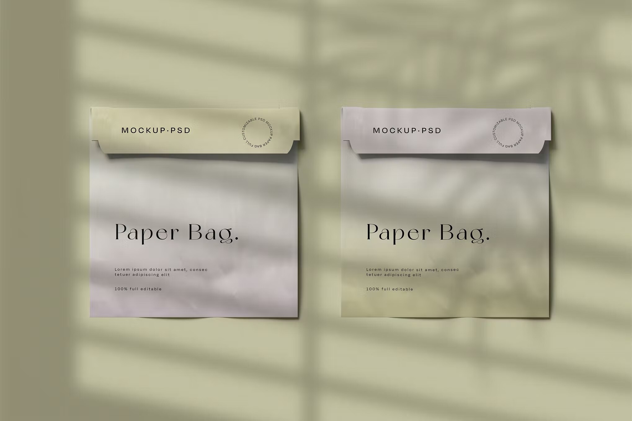 paper bag mockups