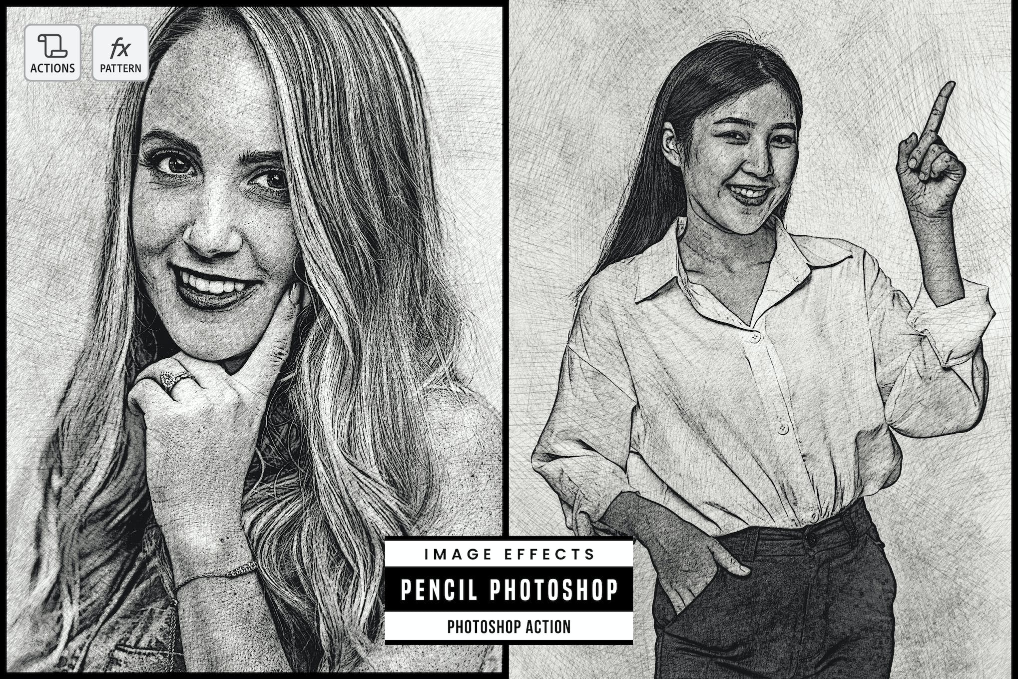 Pencil Draw Photoshop Action