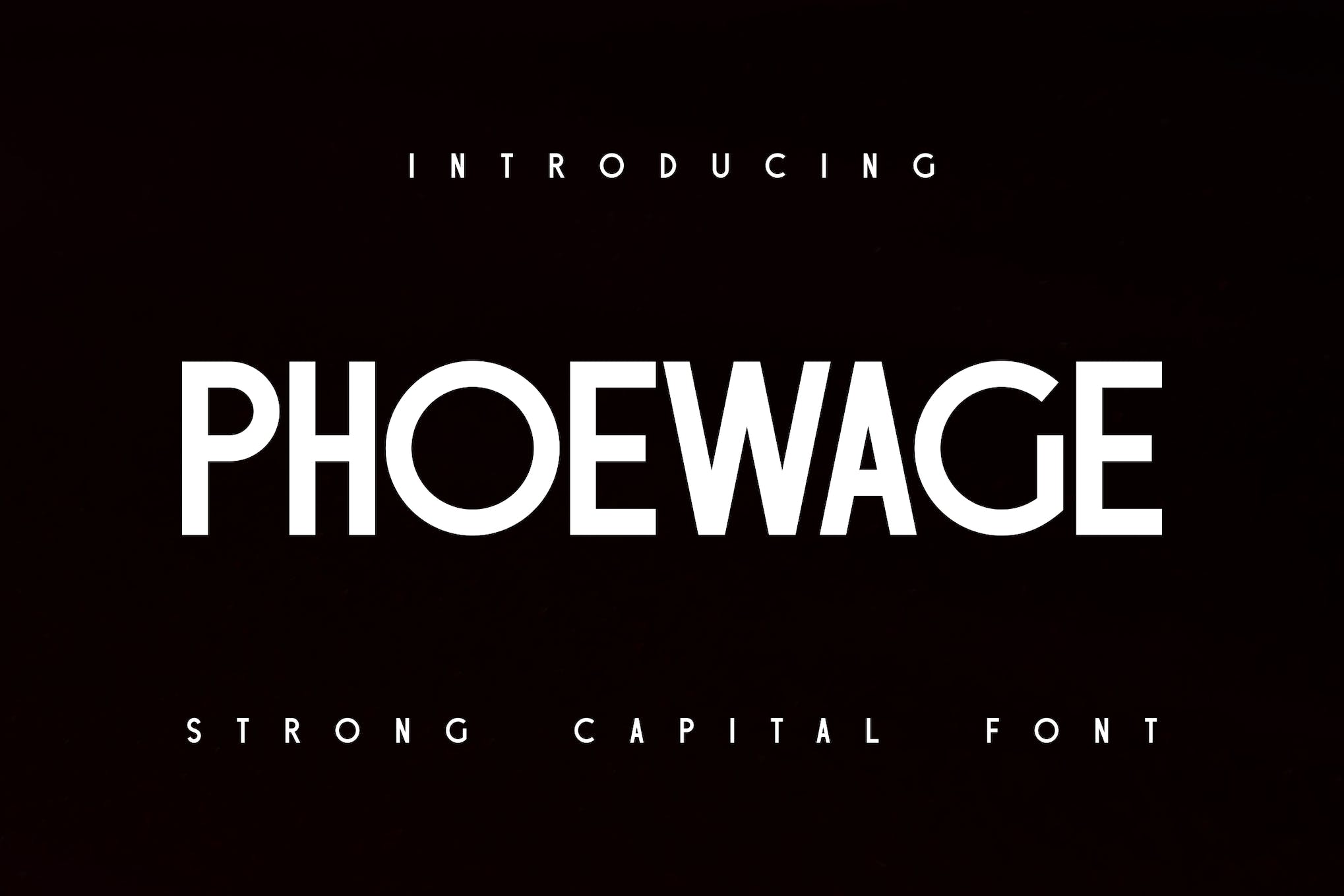 Phoewage Creative Font